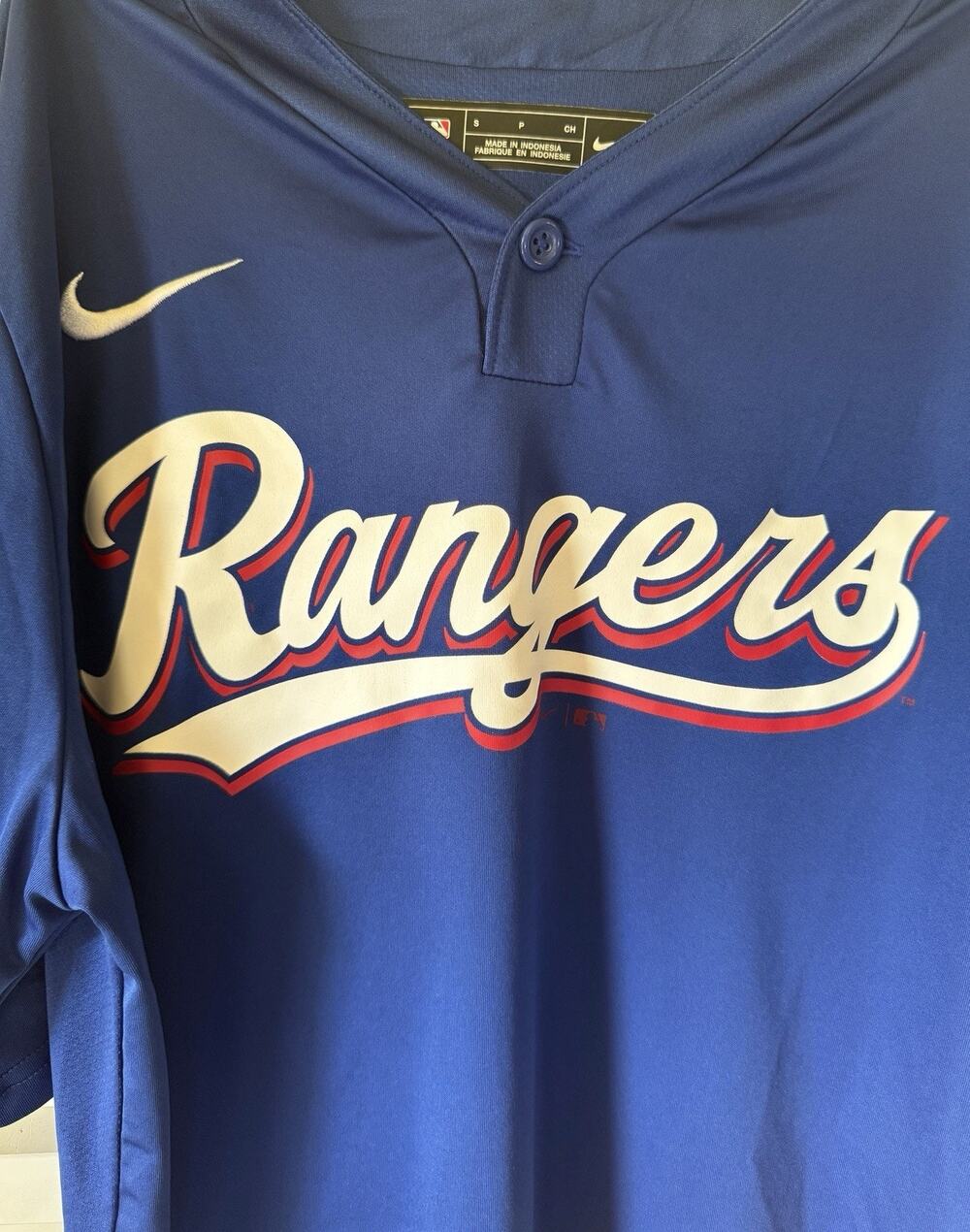 NIKE Texas Rangers MLB jersey shirt Dri-FIT Small P Unisex